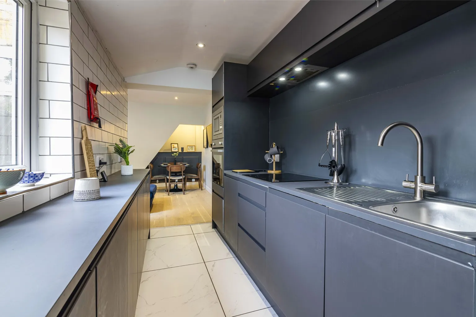 Modern shared kitchen with premium appliances