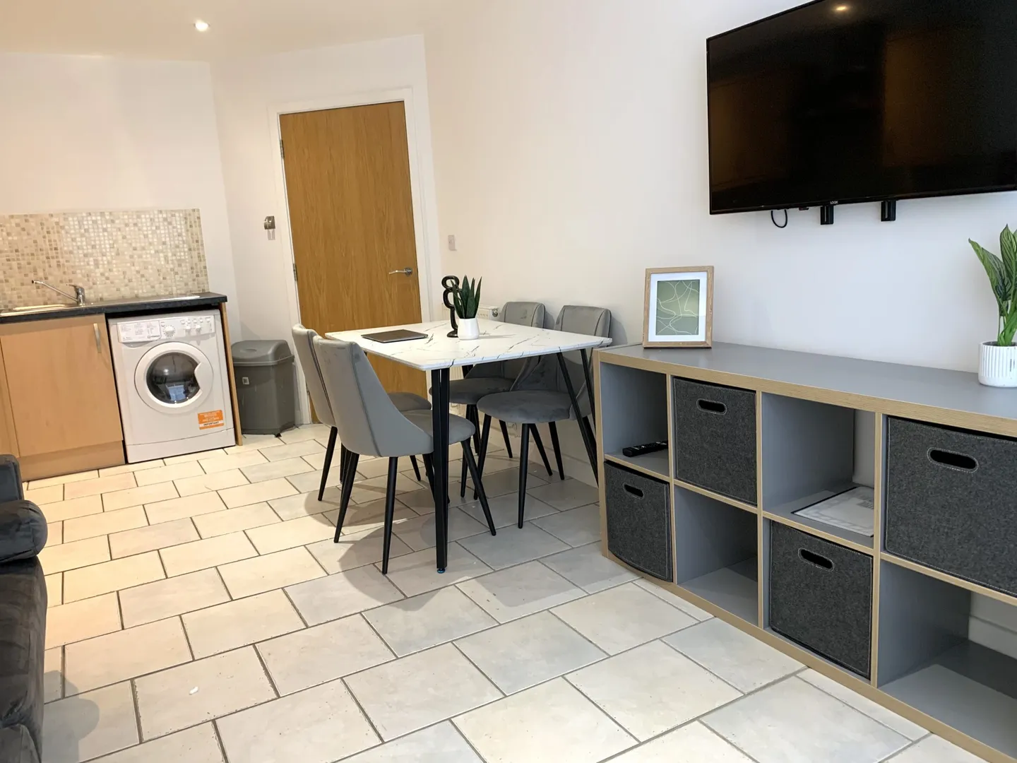Contemporary Kitchen and Dining Area